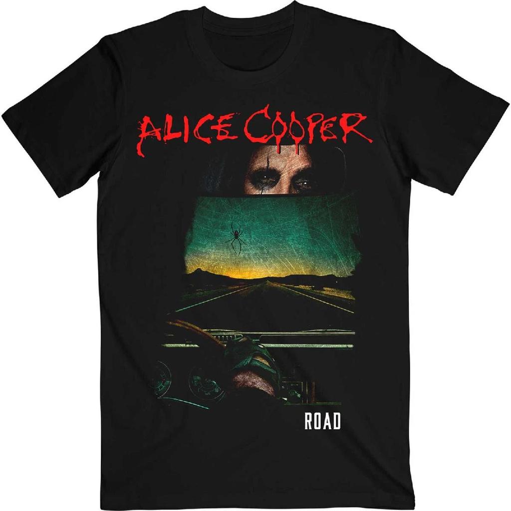 Alice Cooper Road Cover Official Tracklist Mens Unisex T-Shirt
