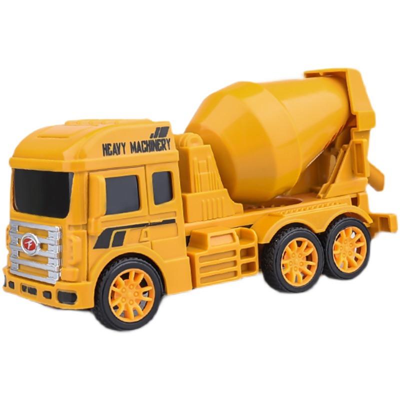 Engineering Toy Car Plastic Inertia Hand-Pushing Engineering Vehicle Bucket Roller Digging Shovel Boy and Children's Gifts