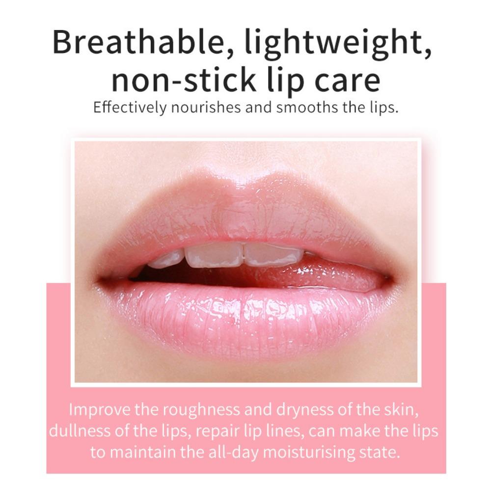 VIBELY Water Light Transparent Glass Lip Oil Mirror Moisturizing, Moisturizing, Smooth, Lip Gloss, Not Sticking Cup Red
