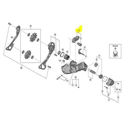SHIMANO Комплект запасных частей для оси B Y3FC98010 (Для нормального) RD-RX805-GS RD-R8050-GS RD-R8050-SS RD-RX815 RD-RX817