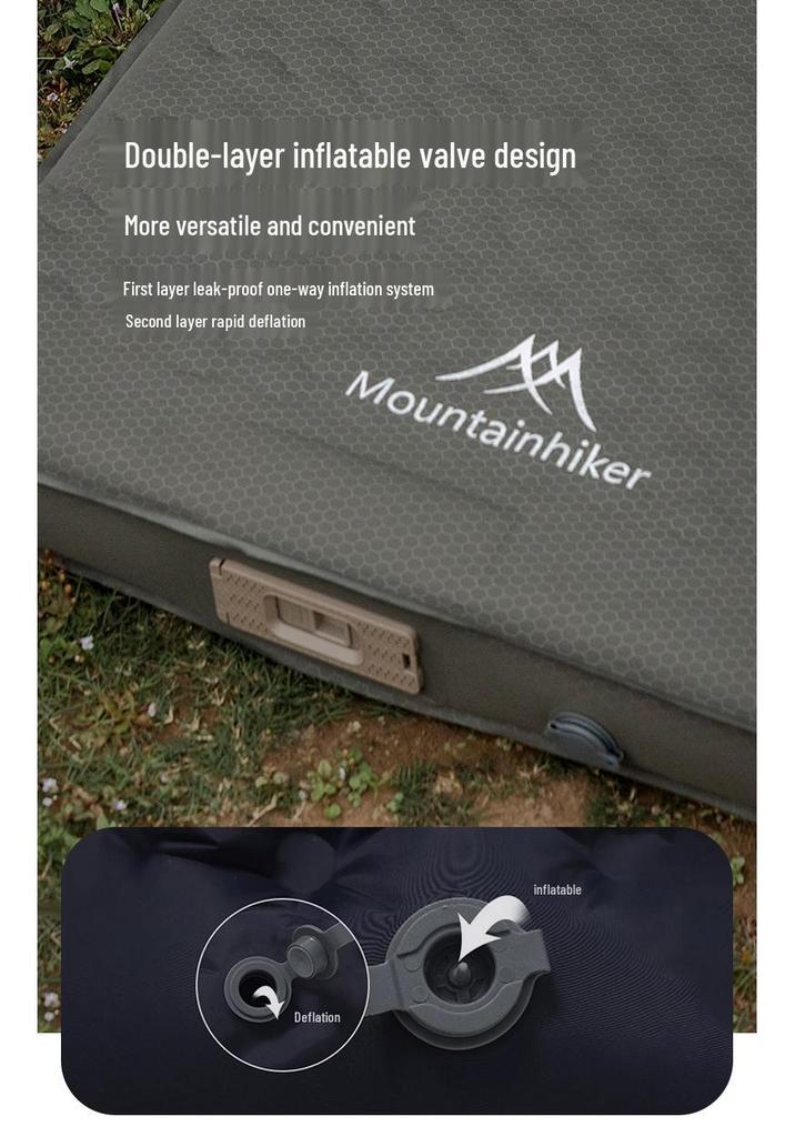 Автоматический надувной туристический матрас Mountain Guest для кемпинга со встроенным насосом