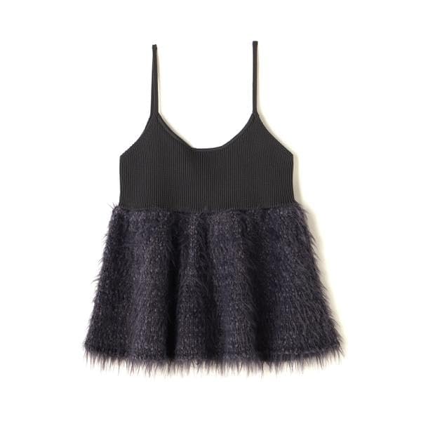 Natural Beauty Basics Popcorn Shaggy Knit Sweater, Camisole, Women's, Off-White