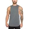 New Sports Vest Men'S Loose Summer Pure Cotton Fitness And Bodybuilding Quick Drying Sleeveless Shoulder White Base Shirt Sleeveless T-Shirt