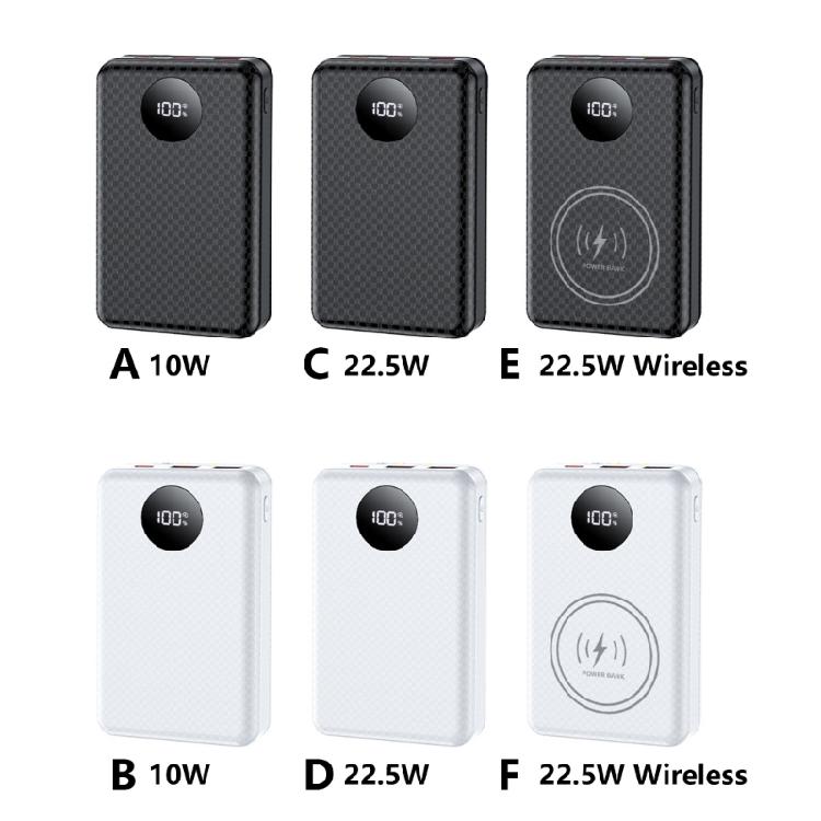 Стандартный корпус-кейс для DIY Power Bank 18650, 22,5 Вт/10 Вт Быстрая зарядка, Встроенная светодиодная лампа для аварийного освещения