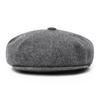 Kangol K3164ht Flannel Hawker Wool News Boy Cap Octagonal Hat
