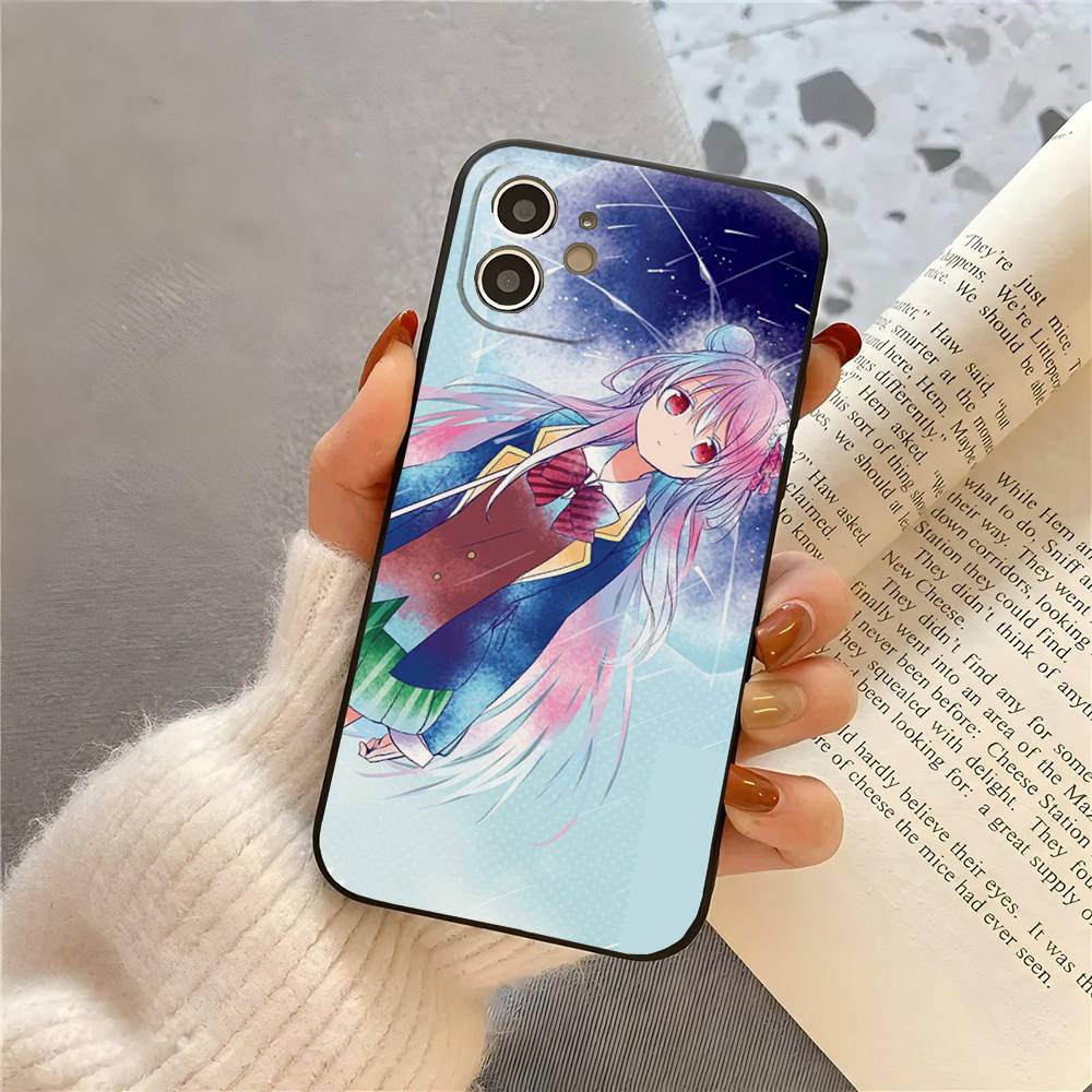 Чехол для телефона аниме Happy Sugar Life для iPhone 17 Air 16 15 14 13 Pro Max 11 12 Черный силиконовый чехол