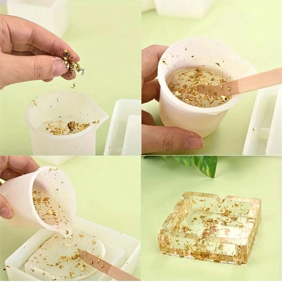 Аксессуары для нейл-арта Золотая Серебряная Медная Фольга Блестки Лист Хлопьев Массовая Фольгированная Бумага Для Позолоты Украшение для Маникюра