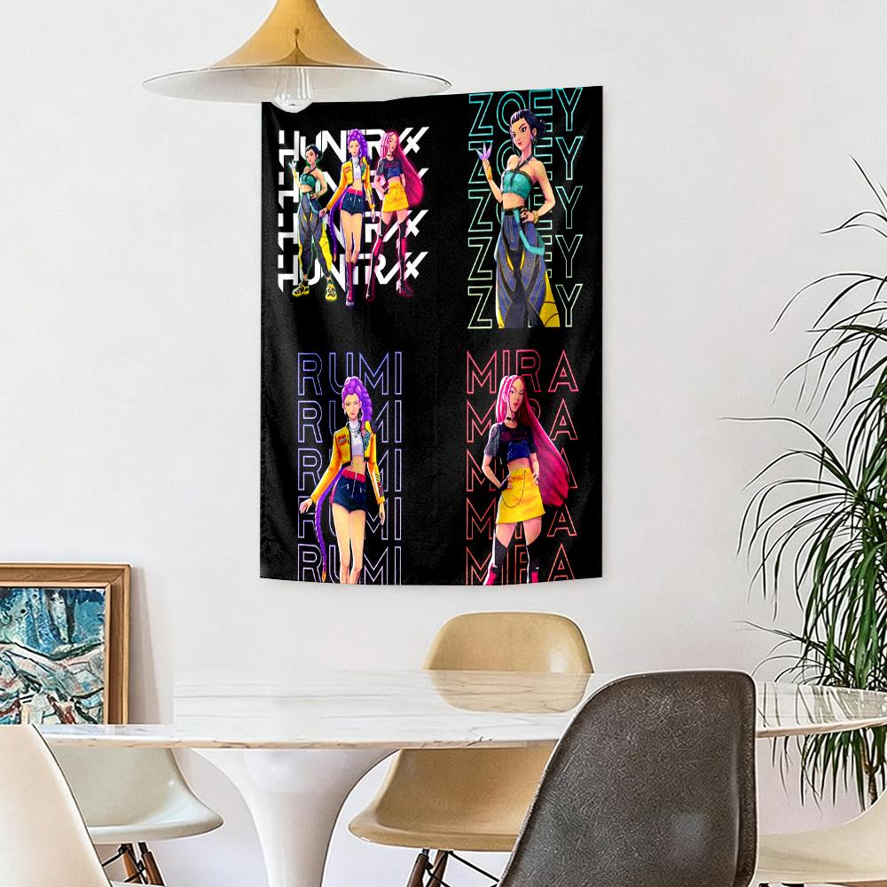 Huntrix5 Wall Decor Tapestry Art For Pet Memorial Birthdaywedding Party Backdrop Family Gift