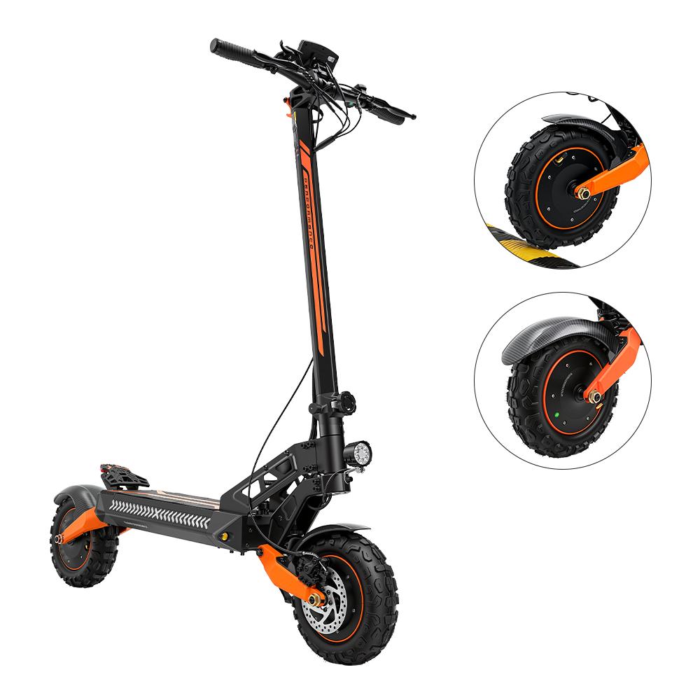 iScooter W12 Adult Electric Scooter Dual Motors 1500W*2 Powerful Engine 52V25AH Battery 11 Inch Off-Road Tires All-Terrain Foldable E-Scooter