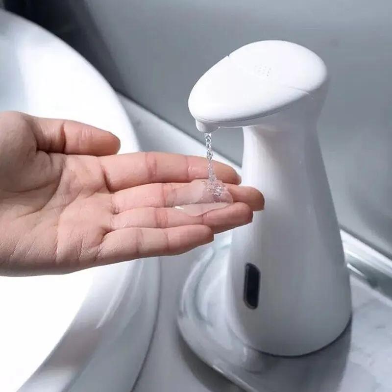 Smart Sensor Soap Dispenser Automatic Waterproof ABS Modern Design Battery Powered for Home Office Wash