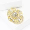 Exquisite And Fashionable Court Rhinestone Brooch, High-End Temperament Women'S Shawl Suit Corsage Jewelry Pin