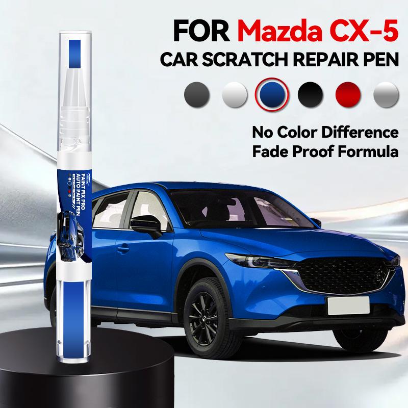 Для Mazda CX5 2012-2025 KE KF Ремонтный маркер для краски Подкраска Удаление царапин Сделай сам Автоаксессуары Черный Белый Серебристый Красный Синий Коричневый