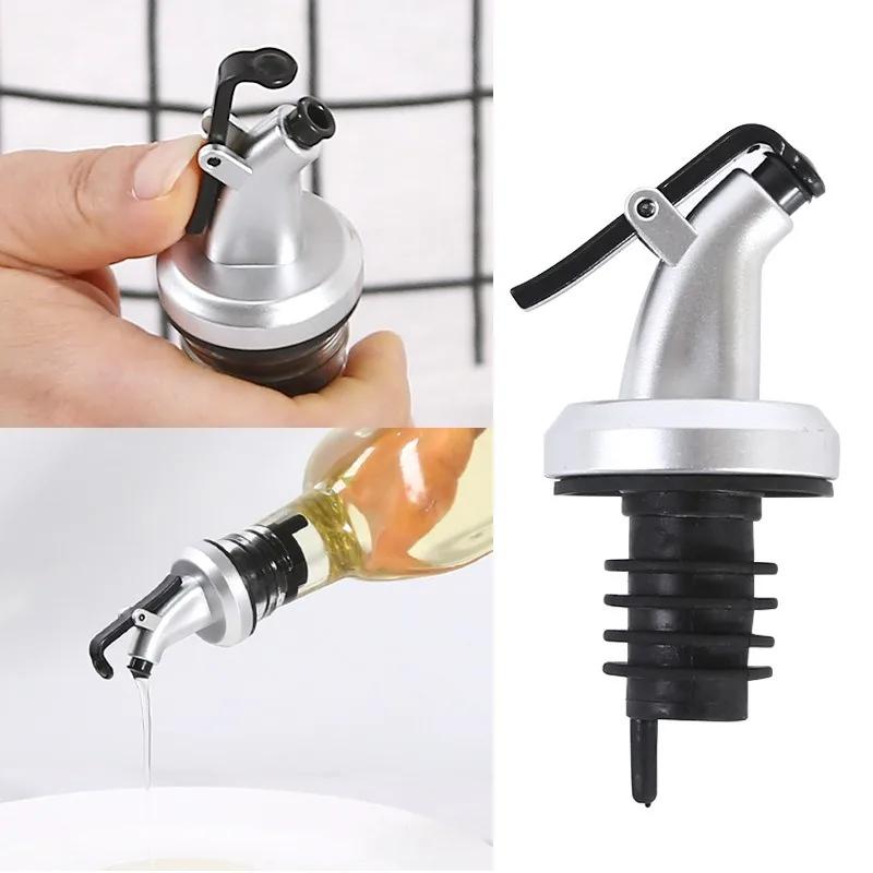 5/10pcs Controllable Oil Bottle Stopper Rubber Seal Leak Prevention Nozzle Sprayer Wine Vinegar Bottles Spouts Kitchen Accessory