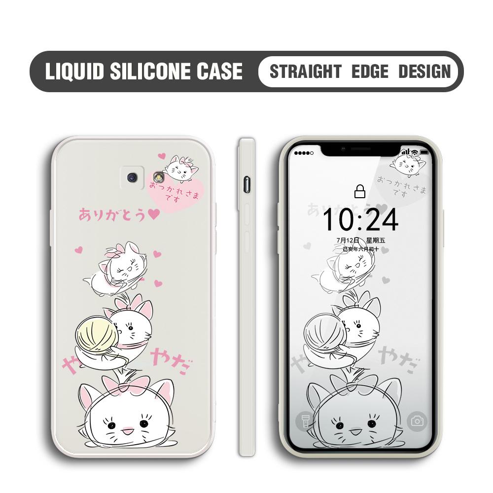 Милый чехол для телефона с милыми кошками для iPhone 15, 14, 13, 12, 11, Samsung Galaxy S23 S22 A52 A52S, мягкие квадратные жидкие силиконовые чехлы с полной защитой