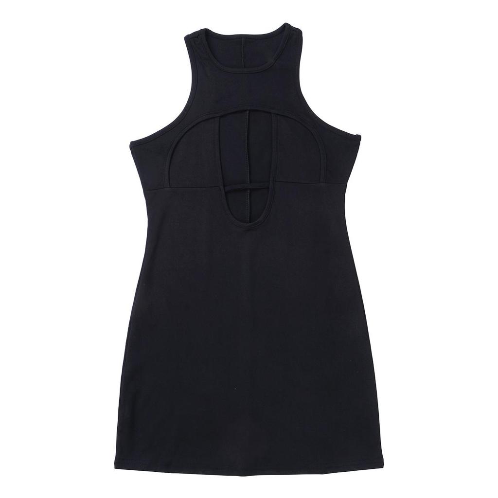 МОДА Женское сексуальное платье без рукавов с вырезом, облегающее, облегающее, короткая мини-юбка, коктейльная, клубная одежда