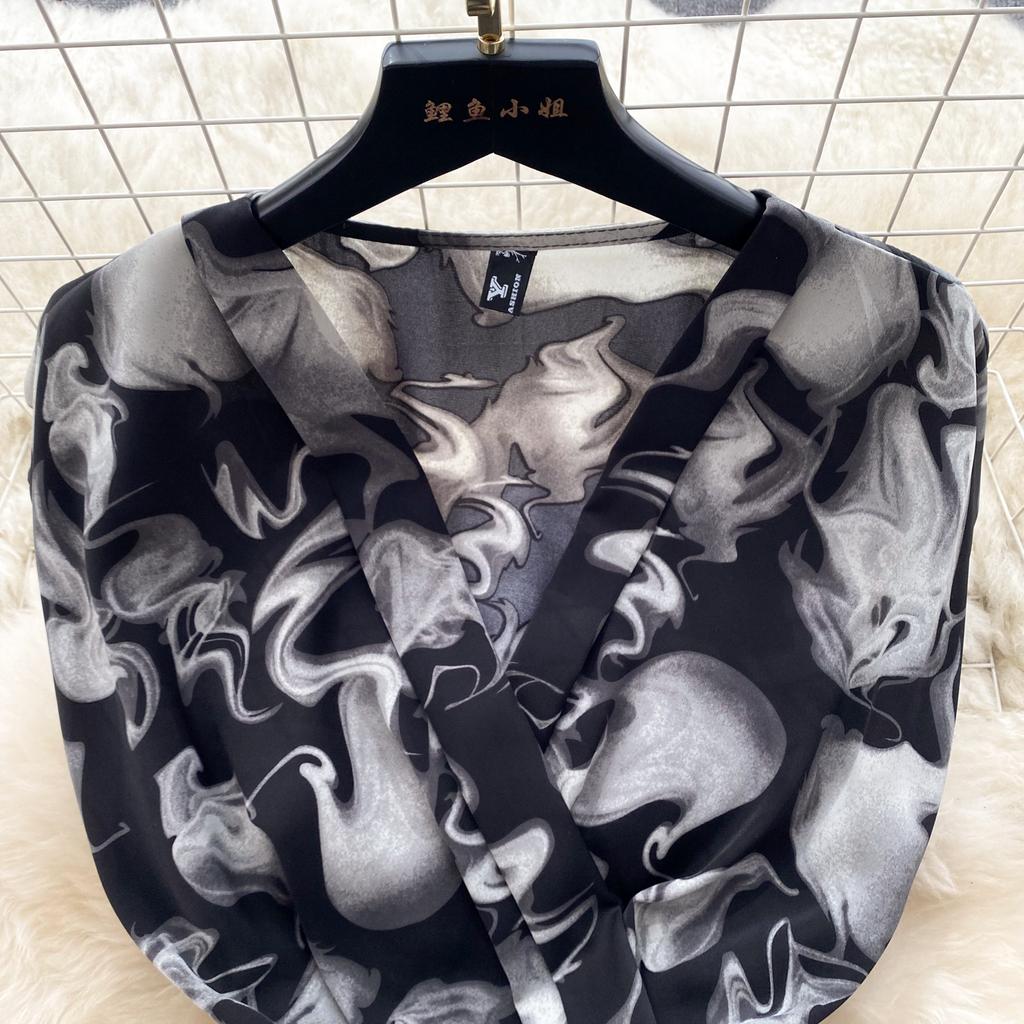 Summer Vintage Women Print Long Dress Elegant V-Neck Sleeveless High Waist A-Line Maxi Vestidos Female New Fashion Robe