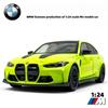 1:24 BMW M3 G80 Coupe Alloy Sports Car Model Diecasts Metal Track Racing Car Vehicles Model Simulation Sound Light Kids Toy Gift