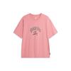 Badfive Letter Print Crew Neck T-Shirt Men Tops Apricot Pink AHSU427-6