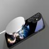 Фантастический ночной пейзаж Для Samsung S26 S20 Ultra S21 Pro S22 Plus S23 FE S24 Ultra S25 Для Magsafe Чехол на телефон со стеклянной задней панелью и бортиками
