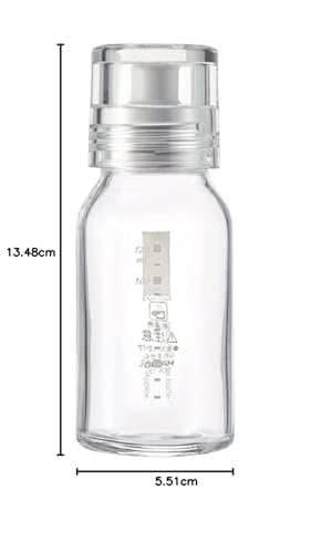 HARIO Slim Dressing Bottle, 120ml, Can be used with boiling water, Pale Gray, DBS-120-PGR