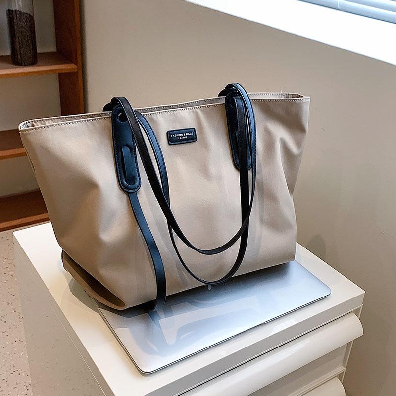 New Women's Casual Handbag Large Capacity Versatile Fashion Oxford Cloth Shopping Tote Female Shoulder Bag