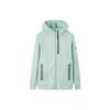 Anta Solid Color Logo Print Zipper Hoodie Jacket Men Jackets Green 152247741-1