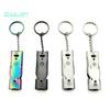 Portable Stainless Steel Dual-Pipe Mini - High Decibels Survival Keychain Whistle