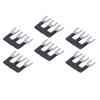 20Pcs Black Jumper Block Terminal Strip Red Copper Fork Type Terminal Strip for TB Series 15A 400V TB 1503