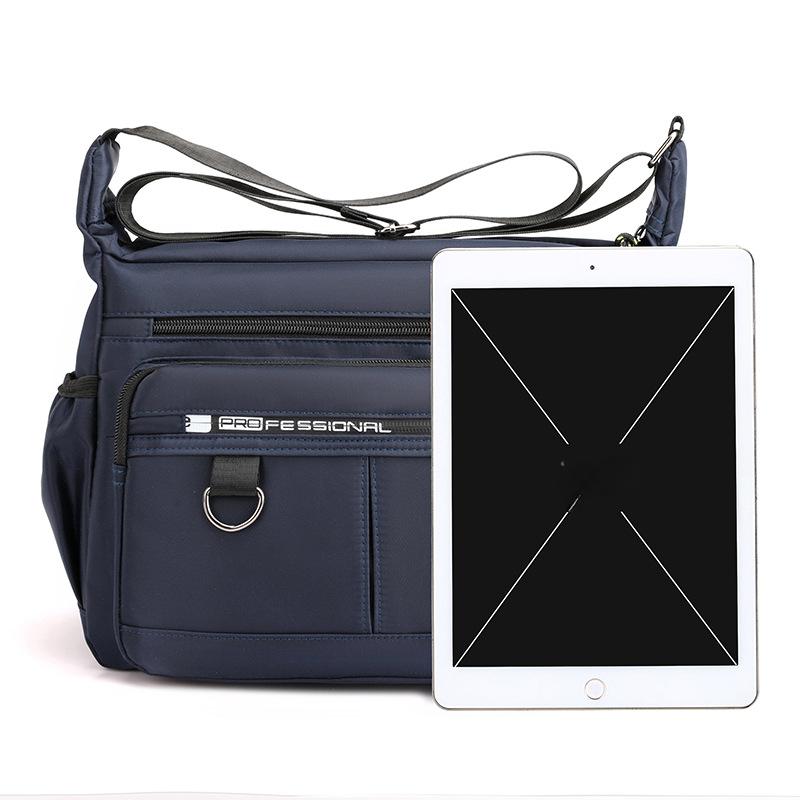 Новые мужские сумки через плечо, мужские нейлоновые сумки на плечо, сумки-мессенджеры для мальчиков, мужские сумки для путешествий, повседневная большая сумка-сатчел, серый CLE