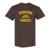 Футболка для софтбола с логотипом Western Michigan - Темный Шоколад