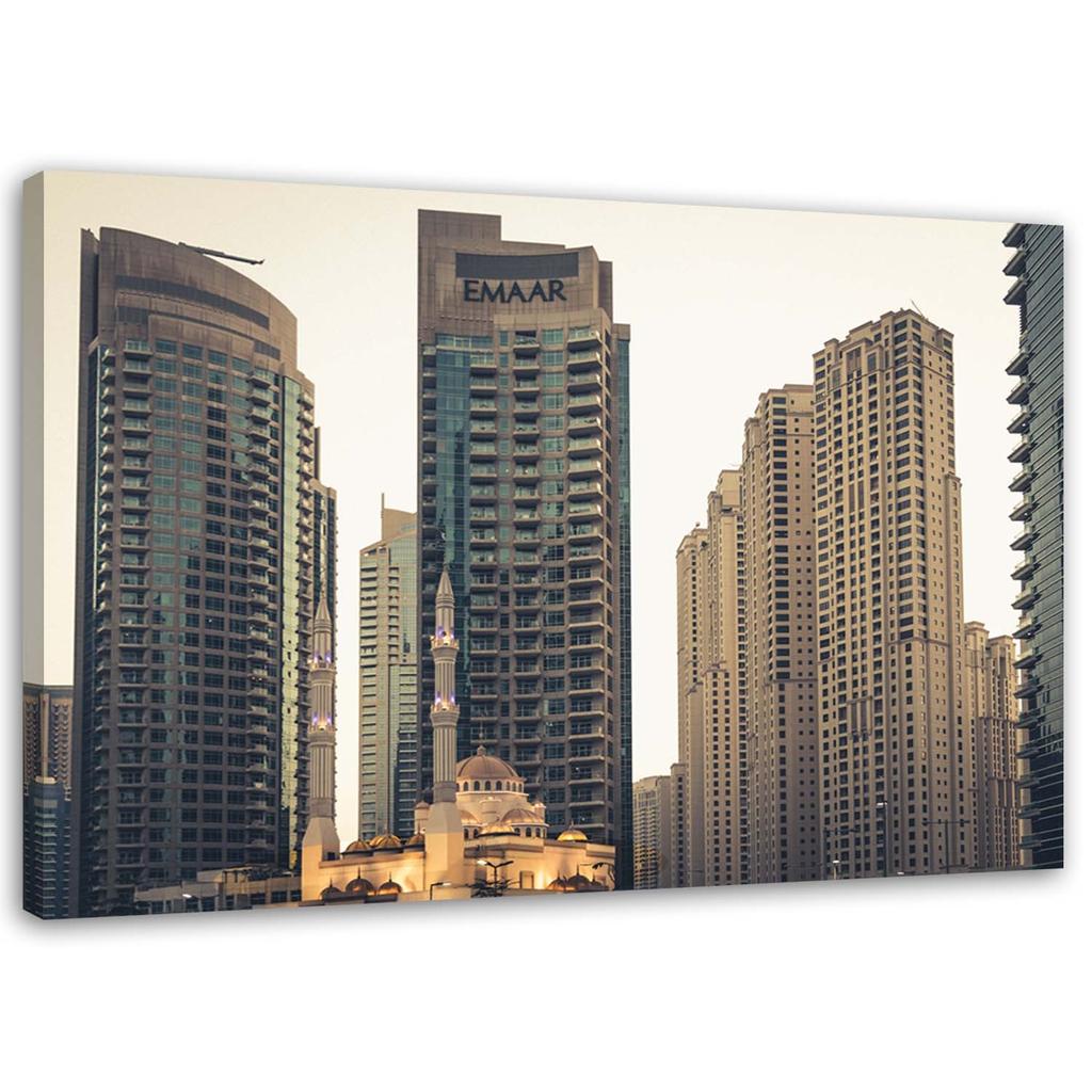 Canvas Print, Skyscrapers In Dubai Architecture