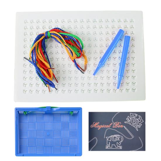 1 комплект детской обучающей доски для продевания ниток, тренировка мелкой моторики, фокусировки, шаблон