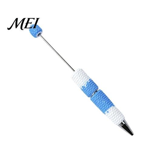 DIY Crafting Pens Beadable Pen, Colorful Fancy Beaded Ballpoint Smooth Flow Gift for Students, Party Favors, Creative Office Supplies