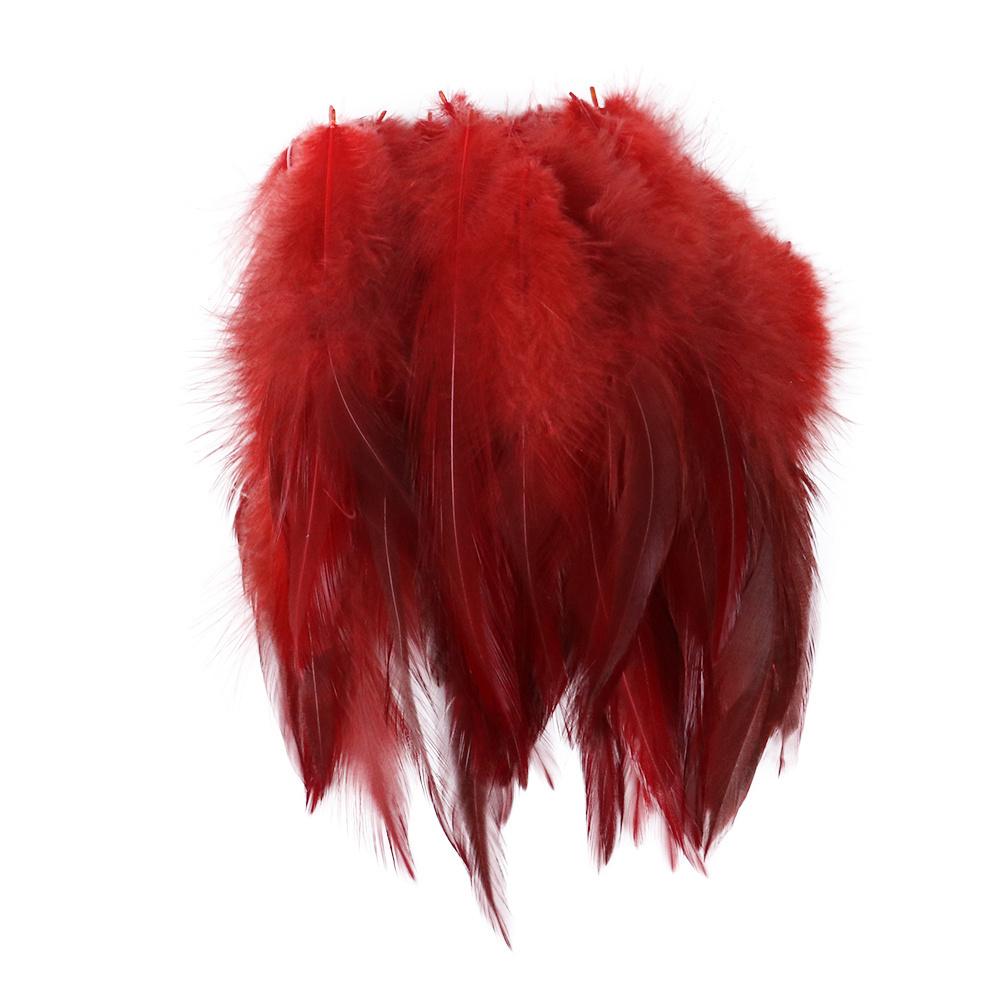 50 шт. Пушистые натуральные петушиные перья для поделок, DIY аксессуары 8-15 см, куриное перо, материалы для вязания мушек, швейная декорация, плюмаж
