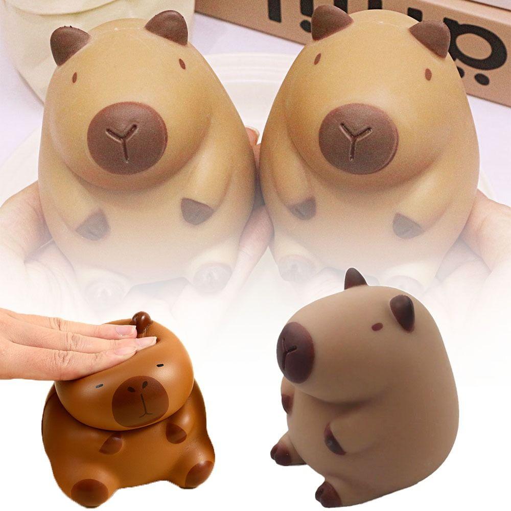 TPR Capybara Squeeze Toy Коричневые декомпрессионные игрушки Подарочные сжимаемые игрушки для взрослых