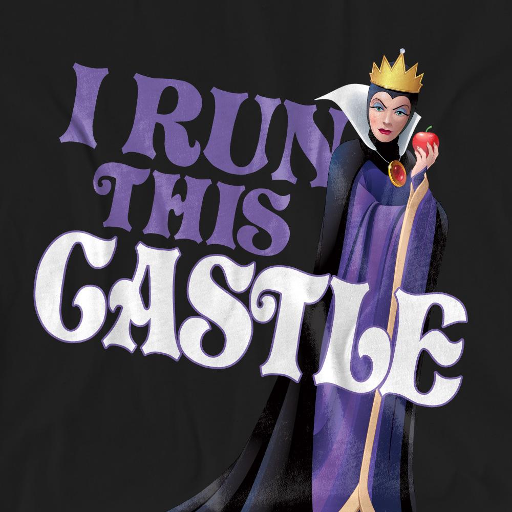 Disney Villains Unisex Adult I Run This Castle Evil Queen Mothers Day T-Shirt