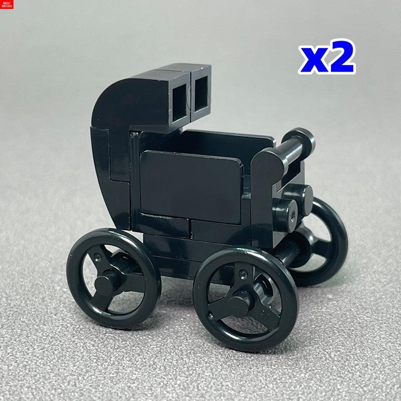 MOC Кубики Детская коляска люлька для младенцев подставка для бутылочки Обучающие Строительные Блоки Игрушки для Детей Девочек Подарок