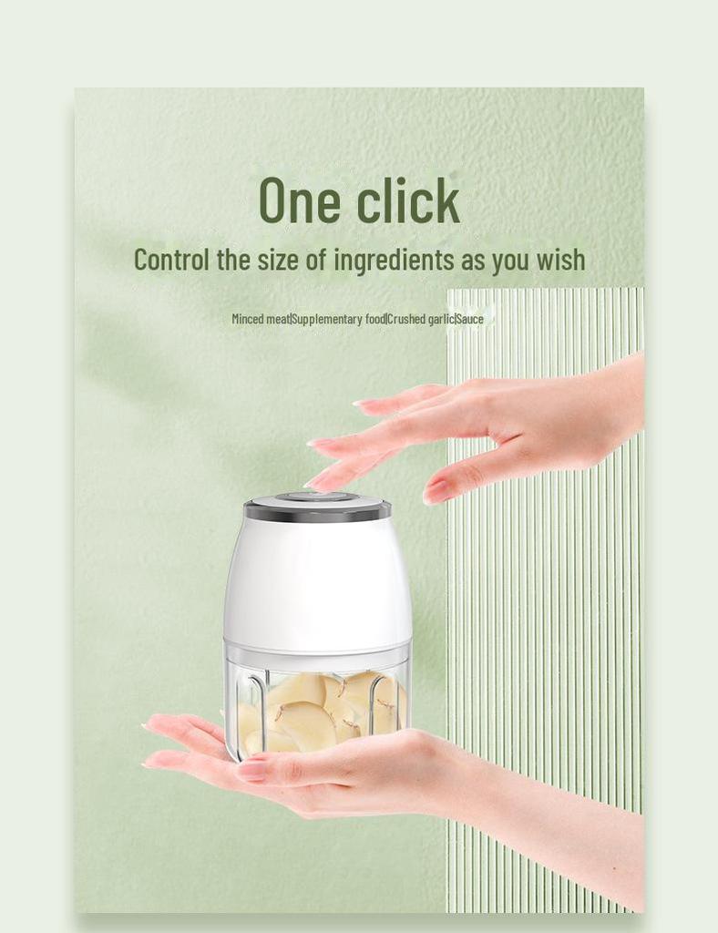 Электрическая измельчитель и чесночница: Многофункциональная автоматическая мясорубка для чеснока и мяса