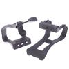 Пара велосипедных велосипедных педалей без ремешков, полузажимы, черные