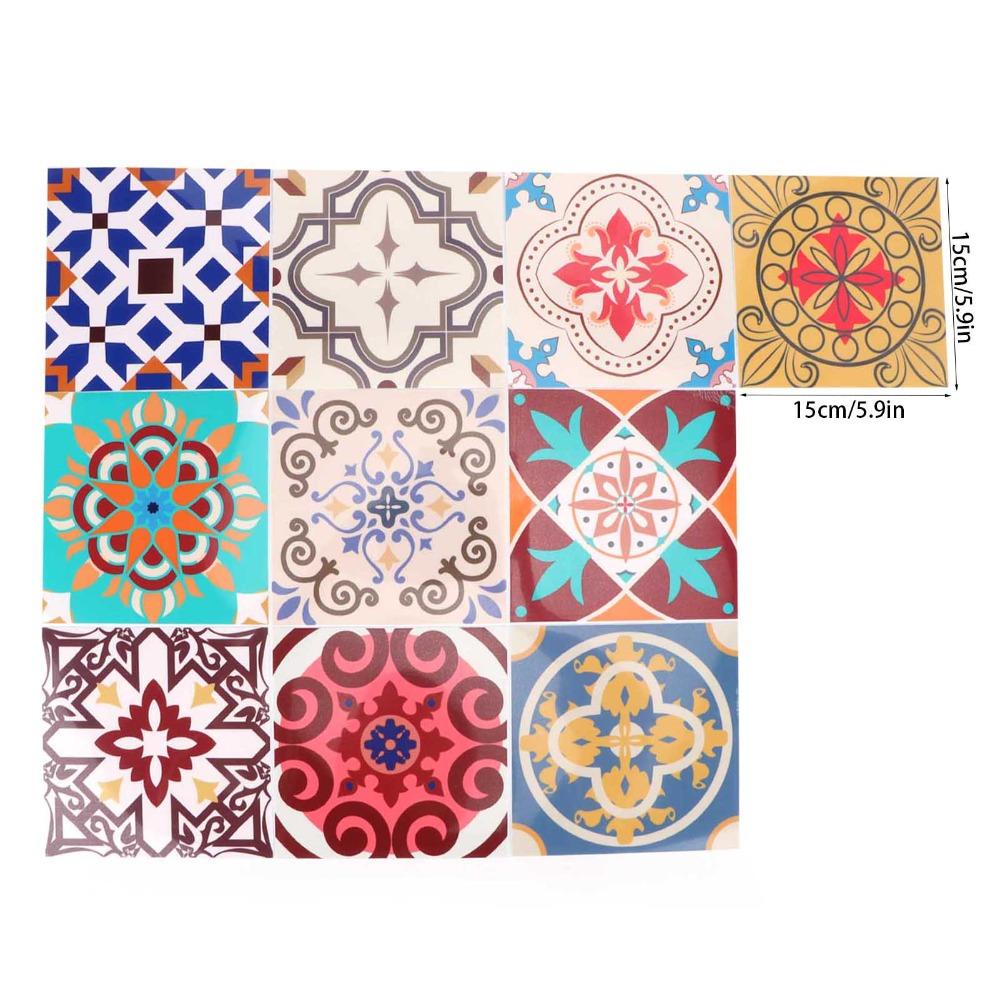 15x15cm Self Adhesive Wall Decals Waterproof Peel and Stick Tile Kitchen Backsplash