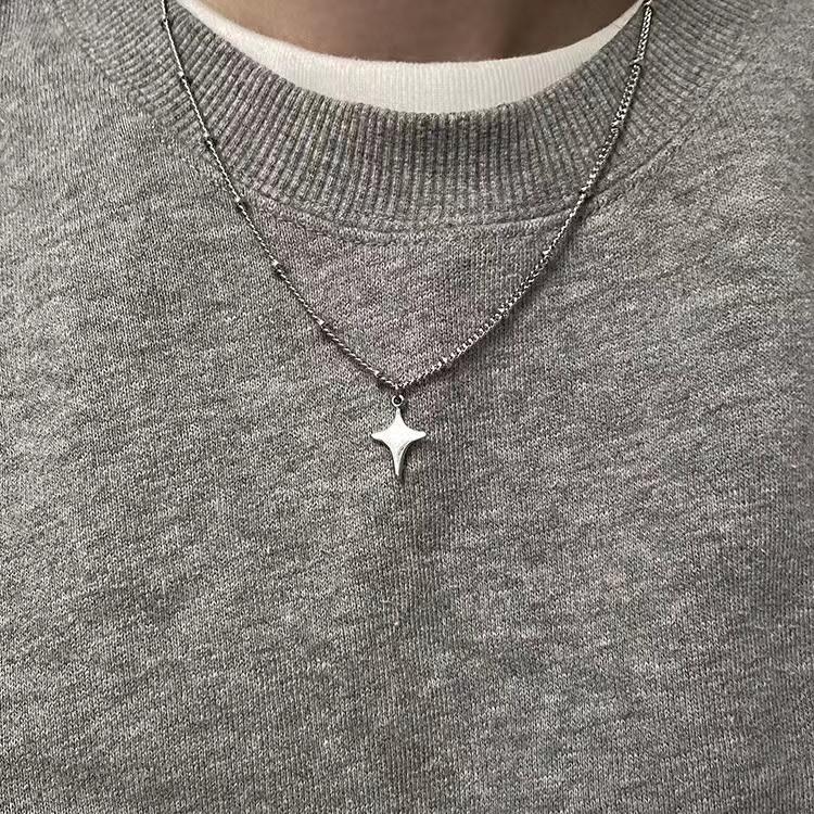 2 Pcs/set Punk Bat Wings Love Couple Pendant Necklace Devil Splice Necklace Adjustable Party Decoration Fashion Charm Zircon