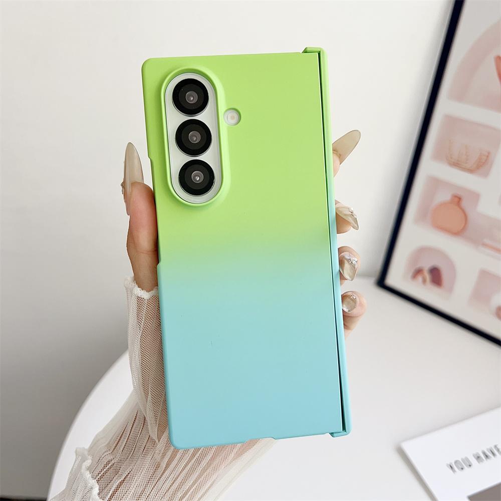 Чехол для Galaxy Z Fold 7 с защитой шарнира, ударопрочный, градиентного цвета, с жесткой задней крышкой, противоударный чехол для Samsung Galaxy Z Fold 7 6 5 4