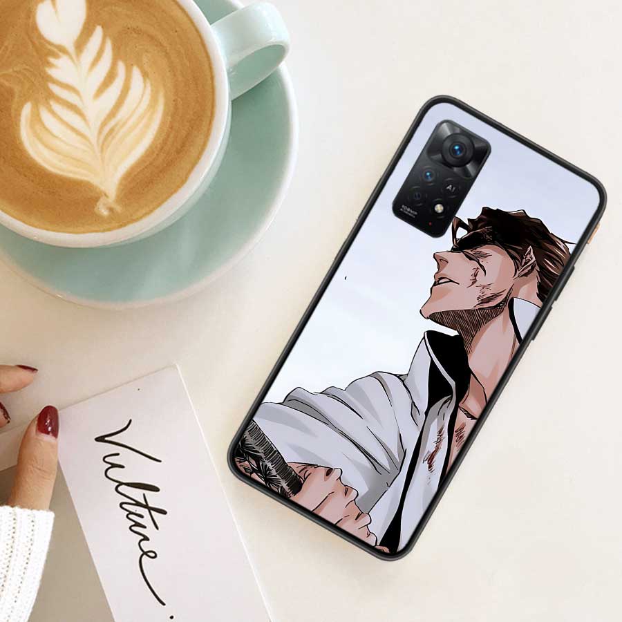 Чехол для телефона Bleach Айзен Сосуке для Xiaomi Redmi Note 12 Plus 12S 11 11T Pro 5G 11E 11S 4G 10 10S 9 9S 9T 8 8T 7 Обложка Shell Coq