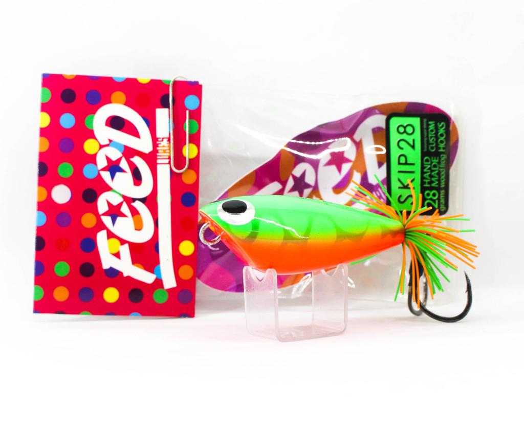Feed Skip 28 Hand Made Wood Frog Floating Lure 28 grams 5 (3005)