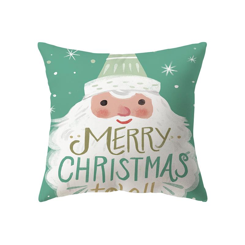 Рождественские украшения с рождественским принтом, чехол для подушки, украшение для дома, гостиной, дивана, подушка, наволочка