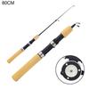 51/60/80/100CM Winter Shrimp Ice Fishing Rod Portable Winter Fishing Rod Carbon Fiber River Shrimp Carp Fishing Pole Rod Tackle