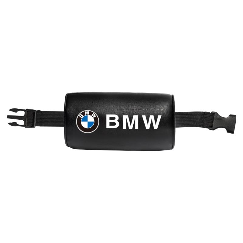 DJSA5 Car Leather Headrest Pillowcase Seat Belt Shoulder Pad For BMW F30 F10 E90 F20 E46 E60 E70 GT Car Interior Accessories Keychain
