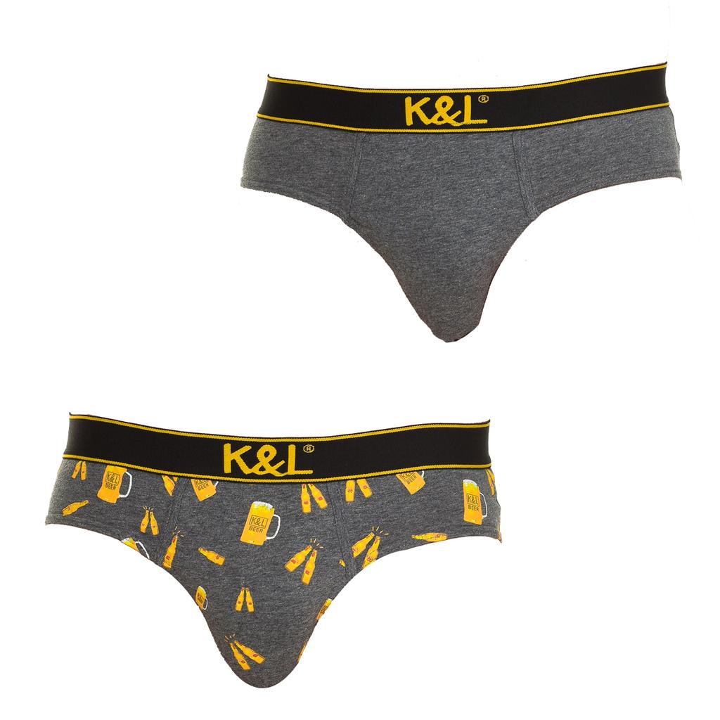 Комплект из 2 слипонов из дышащей ткани KL2007 для мужчин.