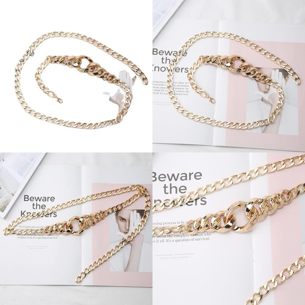 Металлический пояс-цепочка для женщин Модный стильный аксессуар для ношения с платьем и рубашкой