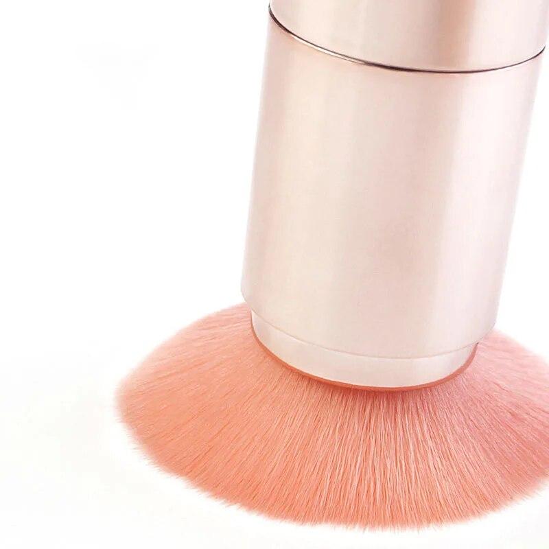 5 в 1 портативные кисти для макияжа для основы, бровей, губ, теней для век, рассыпчатая пудра, набор косметических кистей, инструменты для макияжа